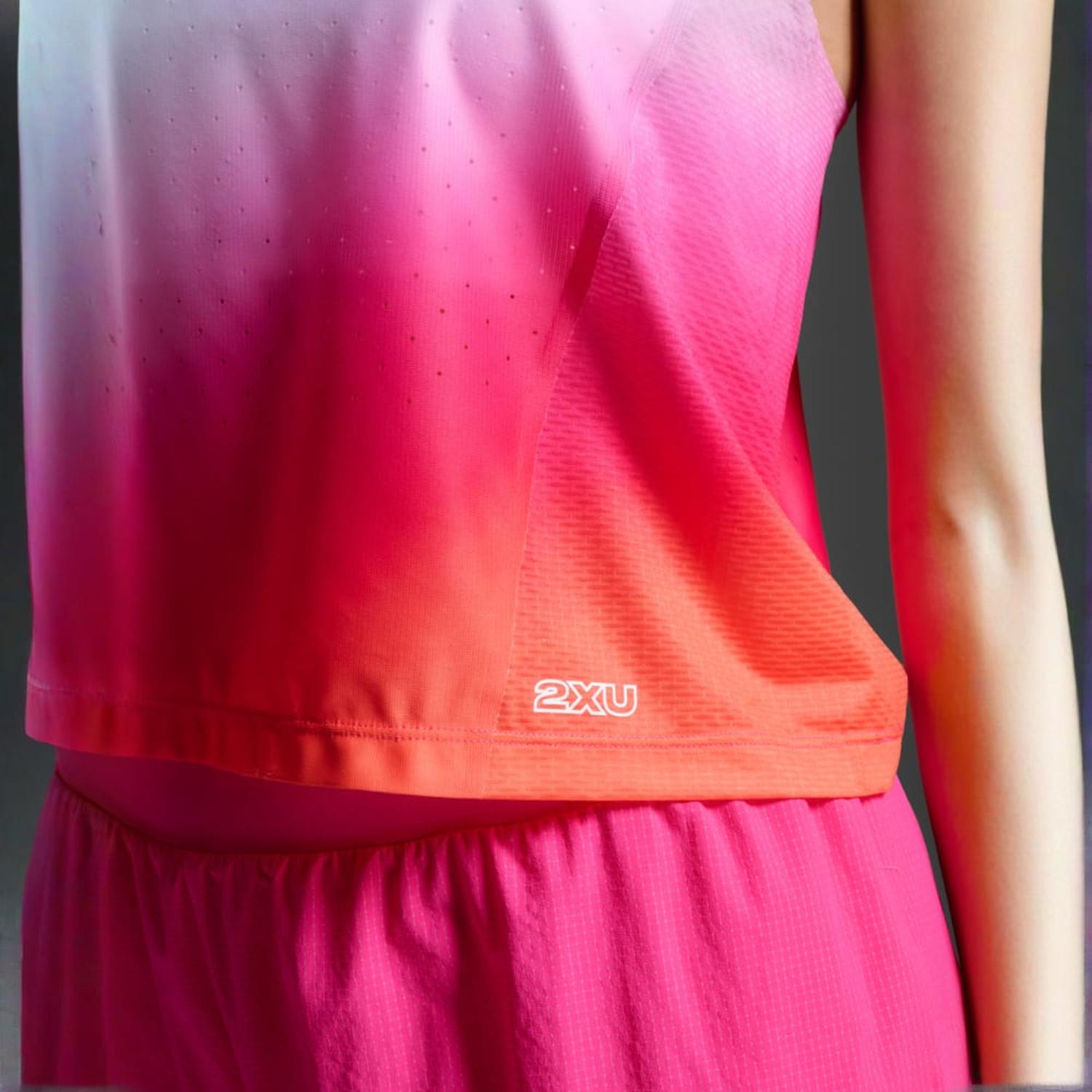BIVIDI 2XU RUNNING LIGHT SPEED REACT CROP SINGLET MUJER - 6