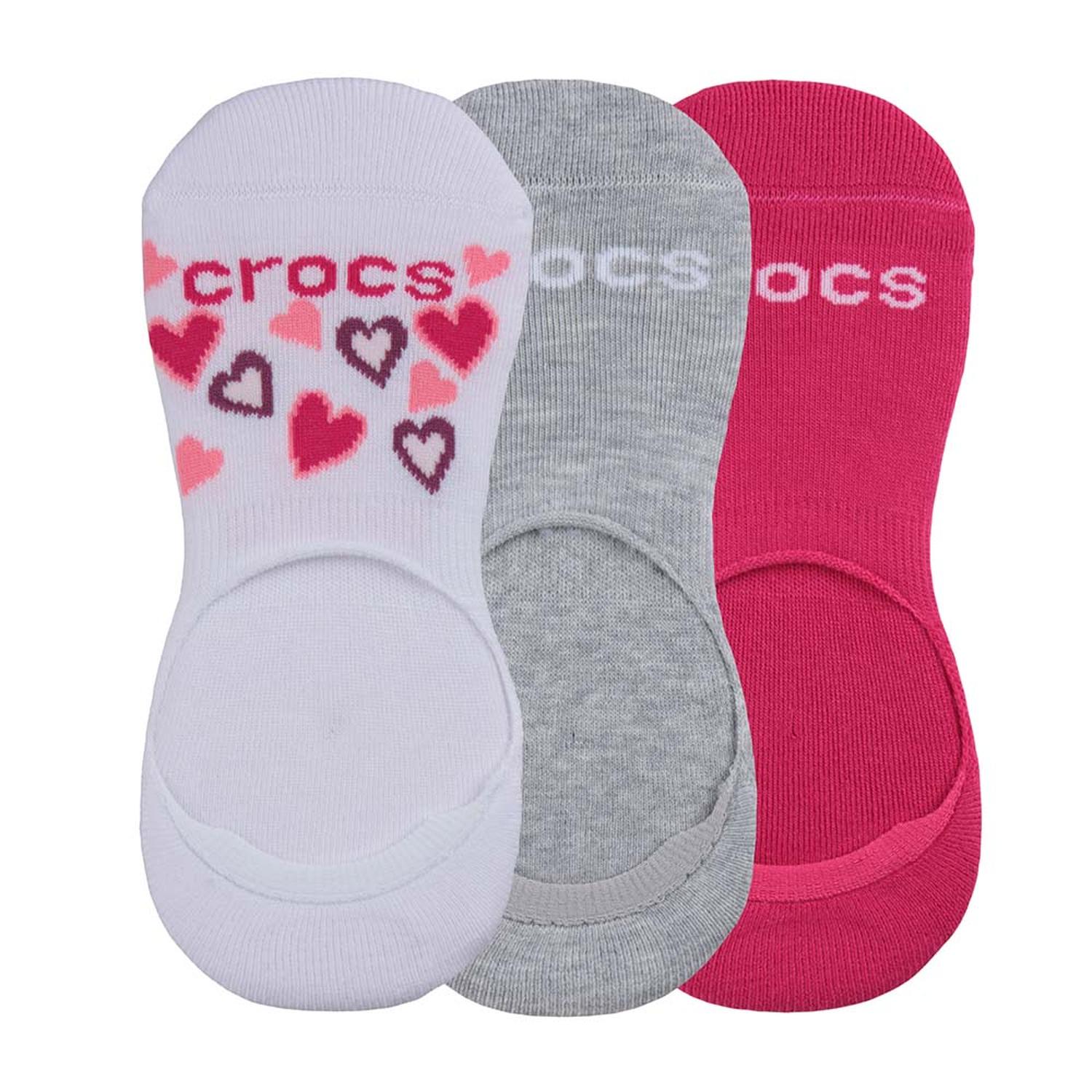MEDIAS CROCS WIDE MOUTH HIDDEN LINER (HEARTS) UNISEX - 1