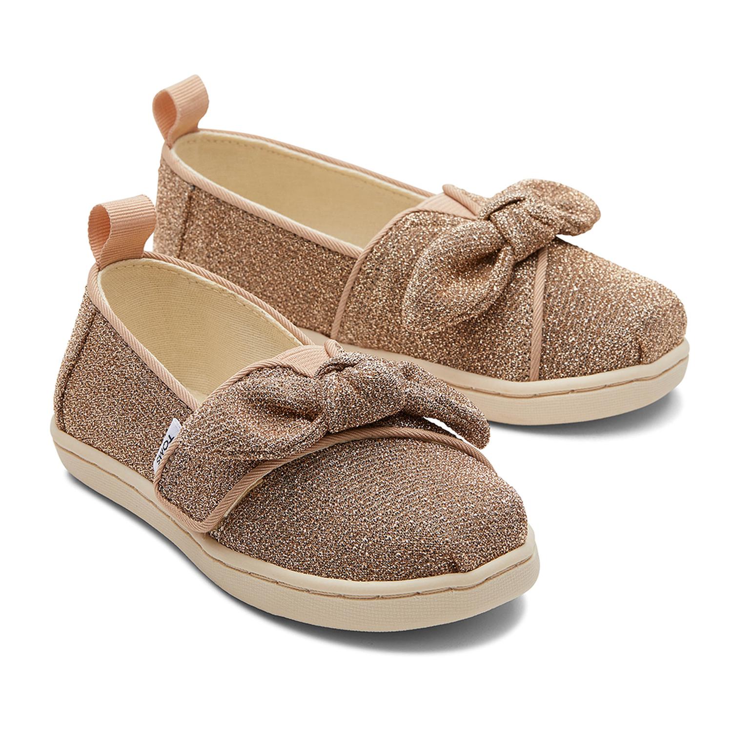 ALPARGATAS TOMS SPARKLE KNIT/BOW TN ALPR ESP NIÑOS - 2