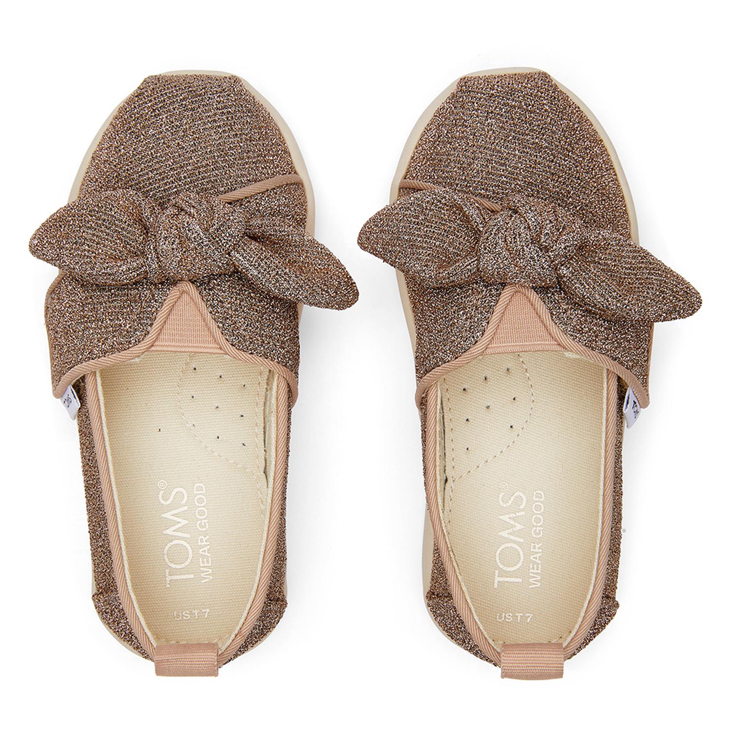 ALPARGATAS TOMS SPARKLE KNIT/BOW TN ALPR ESP NIÑOS - 3