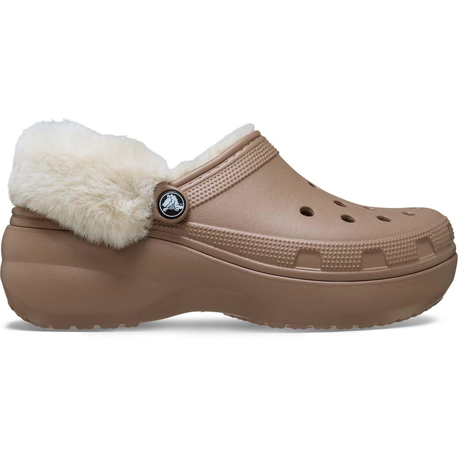 ZUECOS CROCS CLASSIC PLATFORM FUZZ LINED CLOG W MUJER - 1