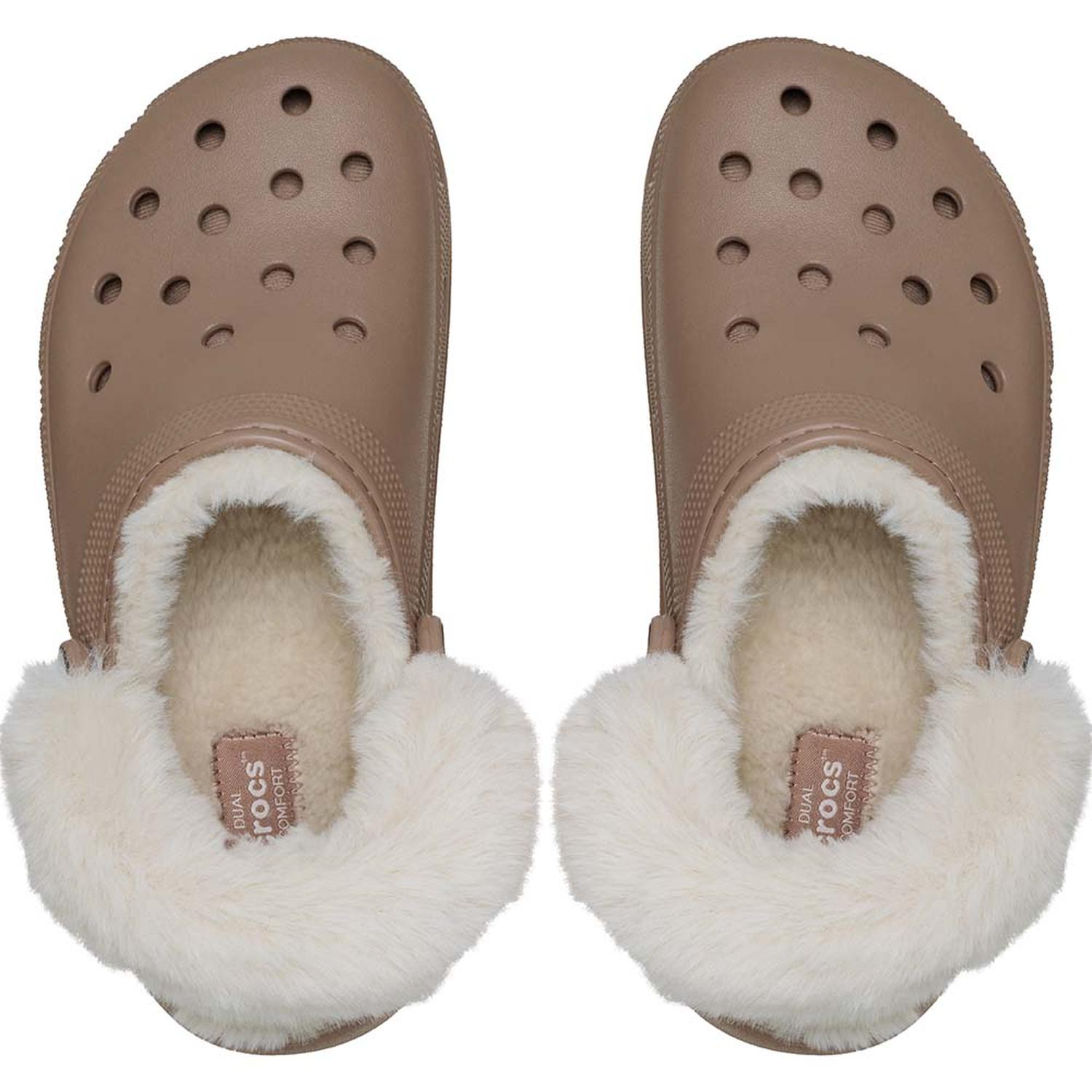 ZUECOS CROCS CLASSIC PLATFORM FUZZ LINED CLOG W MUJER - 3