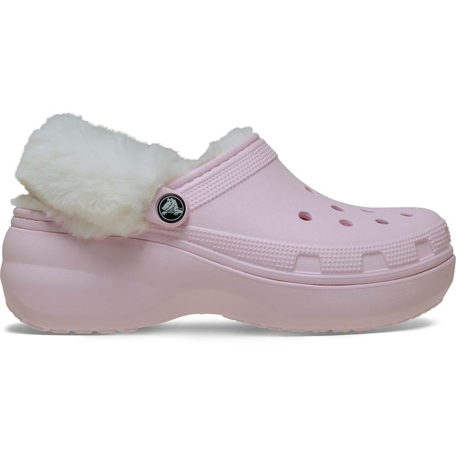 ZUECOS CROCS CLASSIC PLATFORM FUZZ LINED CLOG W MUJER - 1