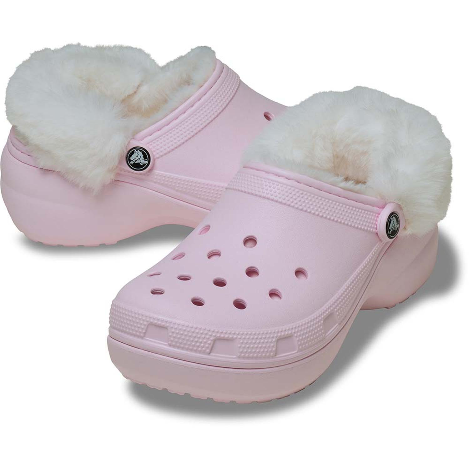 ZUECOS CROCS CLASSIC PLATFORM FUZZ LINED CLOG W MUJER - 2