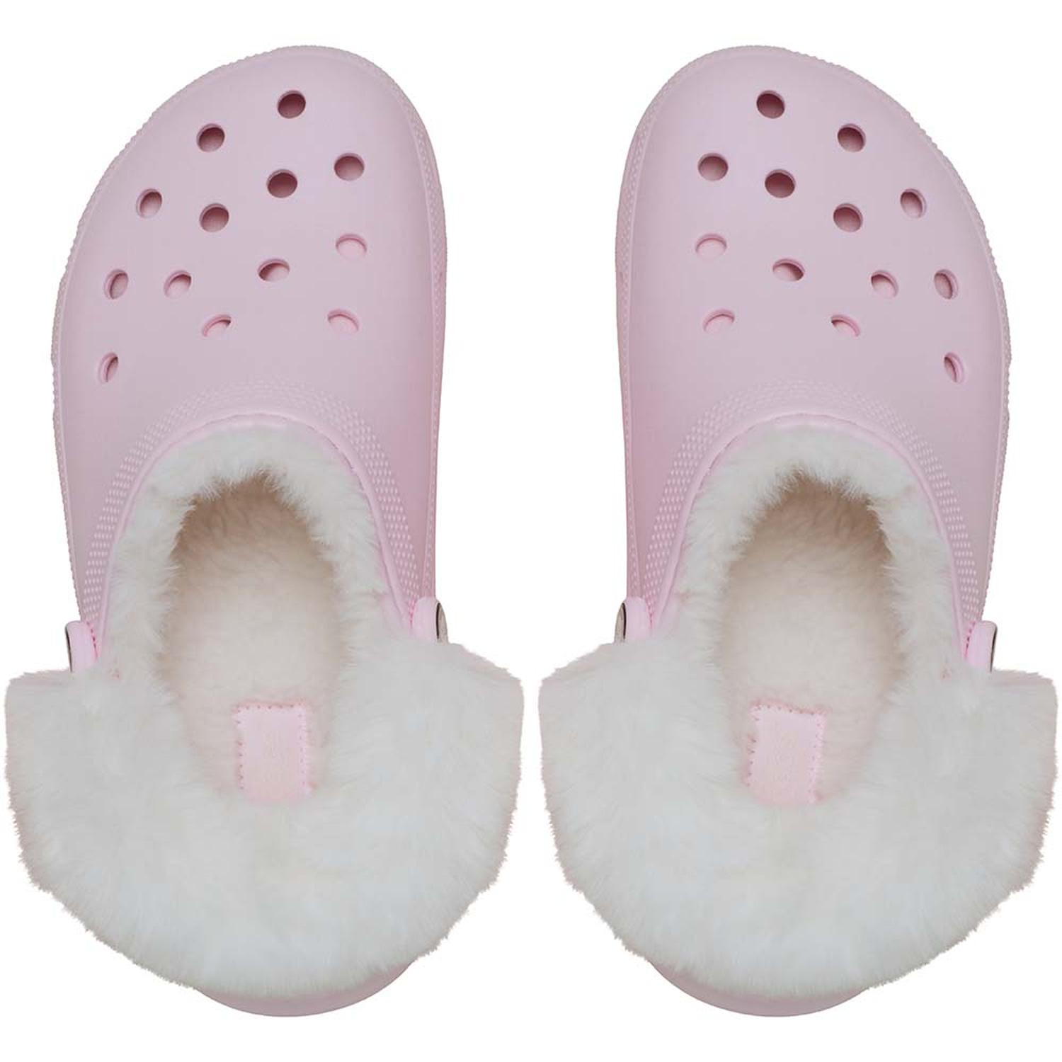 ZUECOS CROCS CLASSIC PLATFORM FUZZ LINED CLOG W MUJER - 3