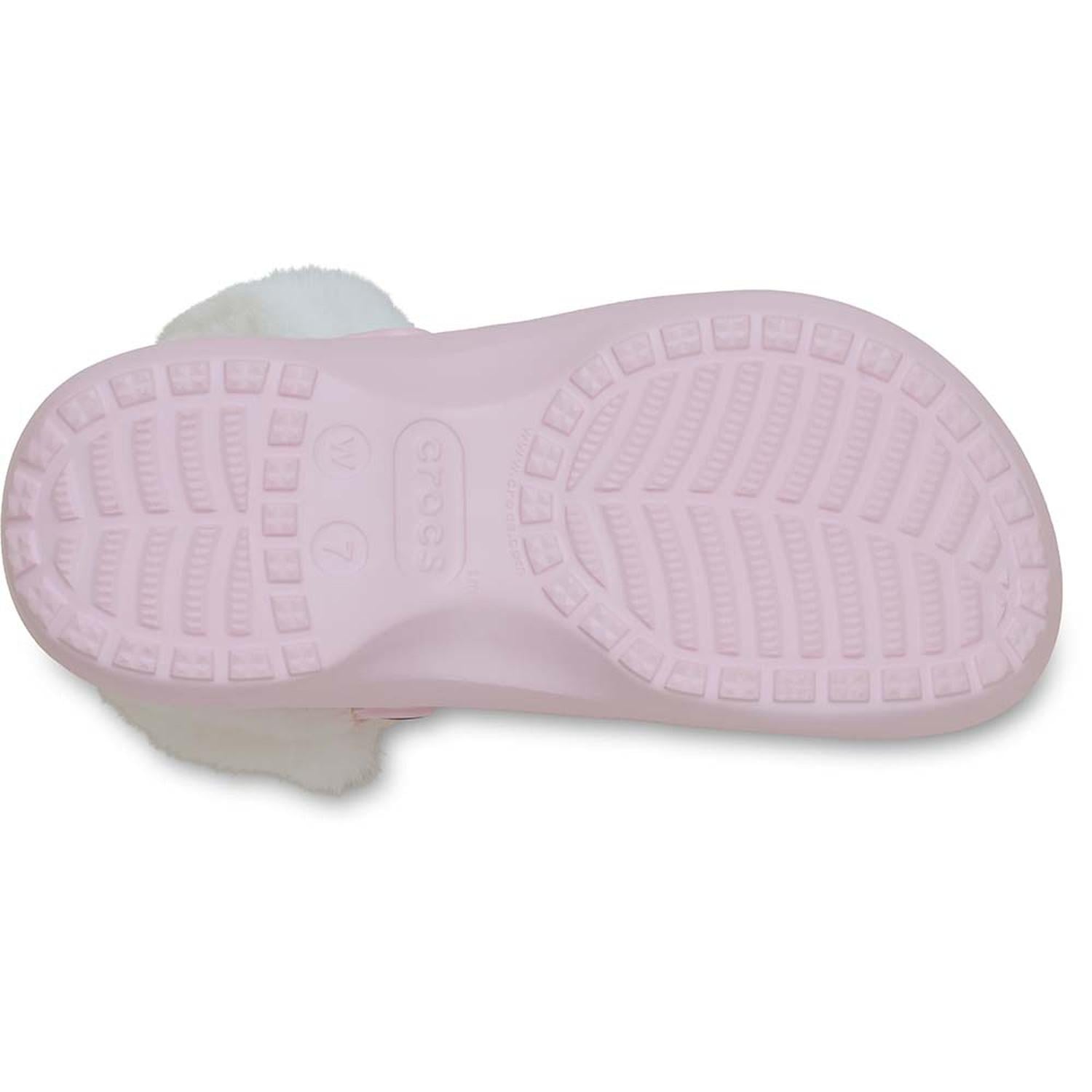 ZUECOS CROCS CLASSIC PLATFORM FUZZ LINED CLOG W MUJER - 5