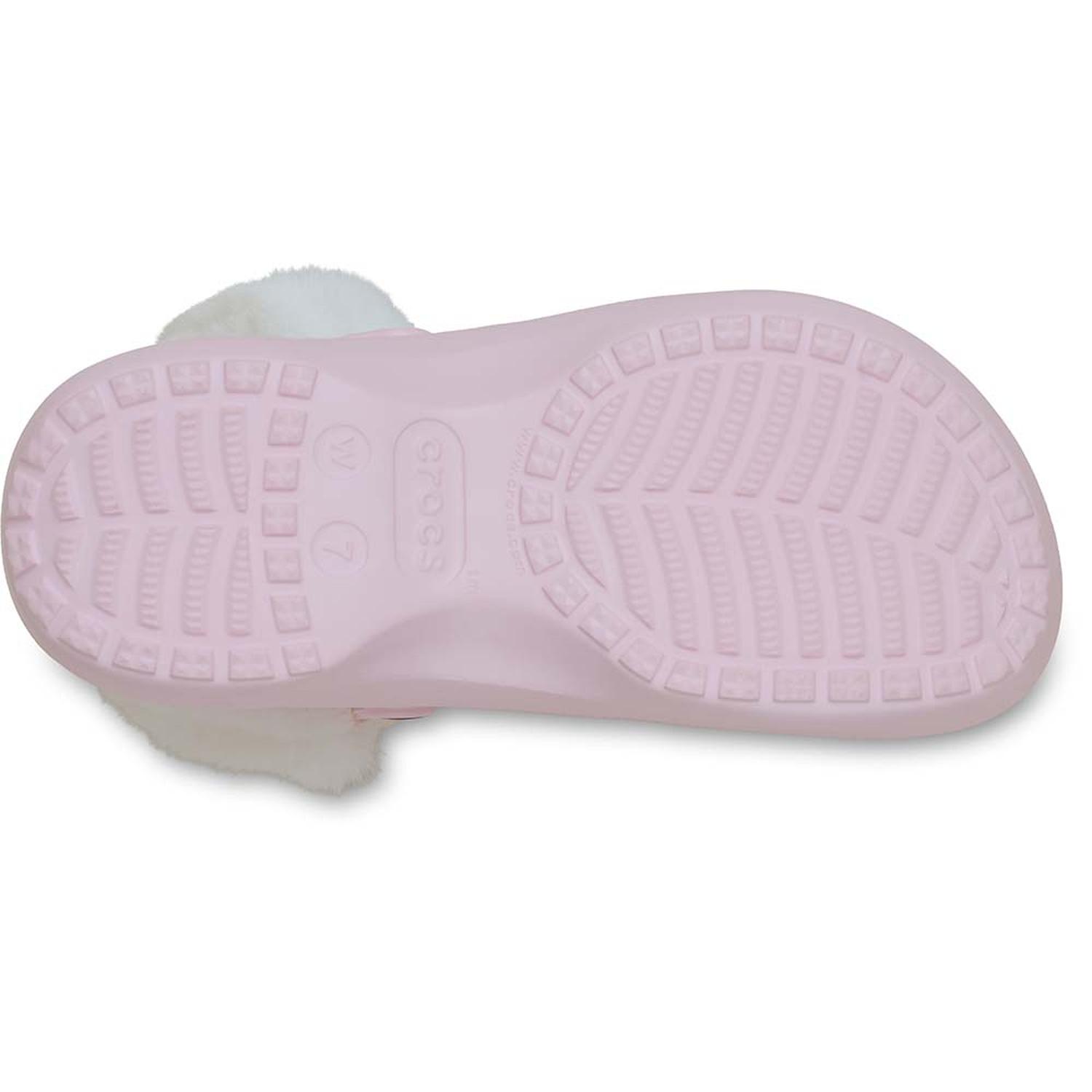ZUECOS CROCS CLASSIC PLATFORM FUZZ LINED CLOG W MUJER - 5