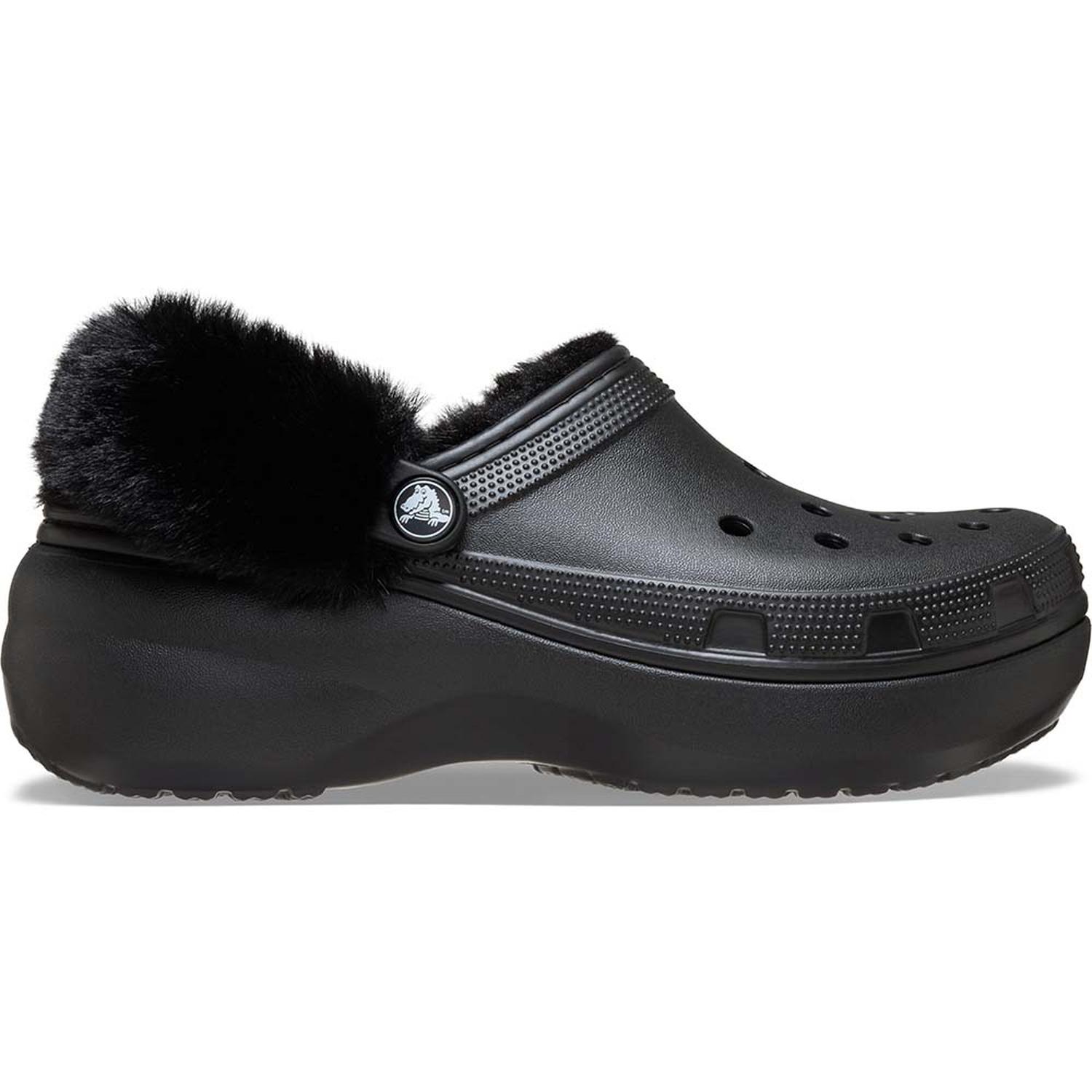 ZUECOS CROCS CLASSIC PLATFORM FUZZ LINED CLOG W MUJER - 1