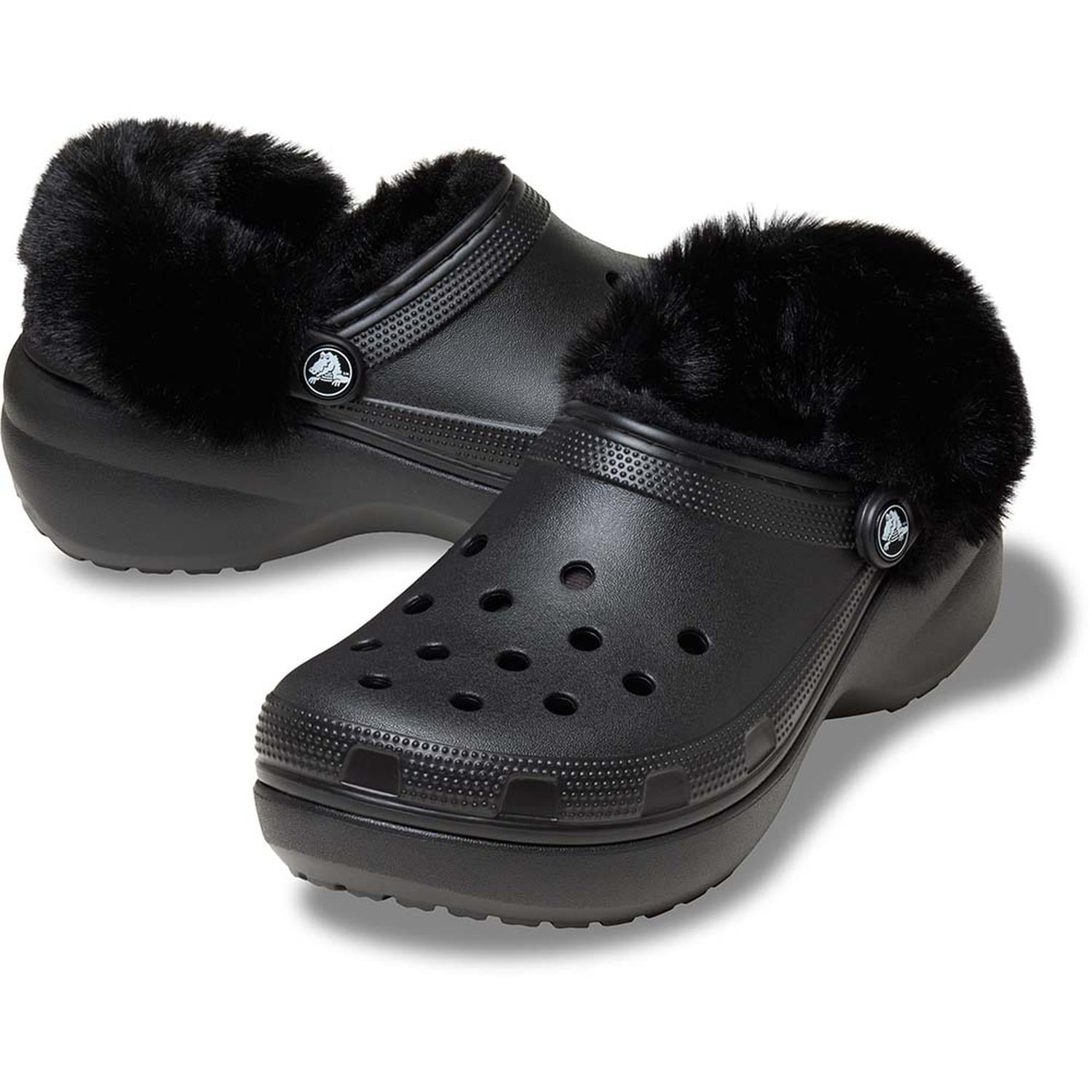 ZUECOS CROCS CLASSIC PLATFORM FUZZ LINED CLOG W MUJER - 2