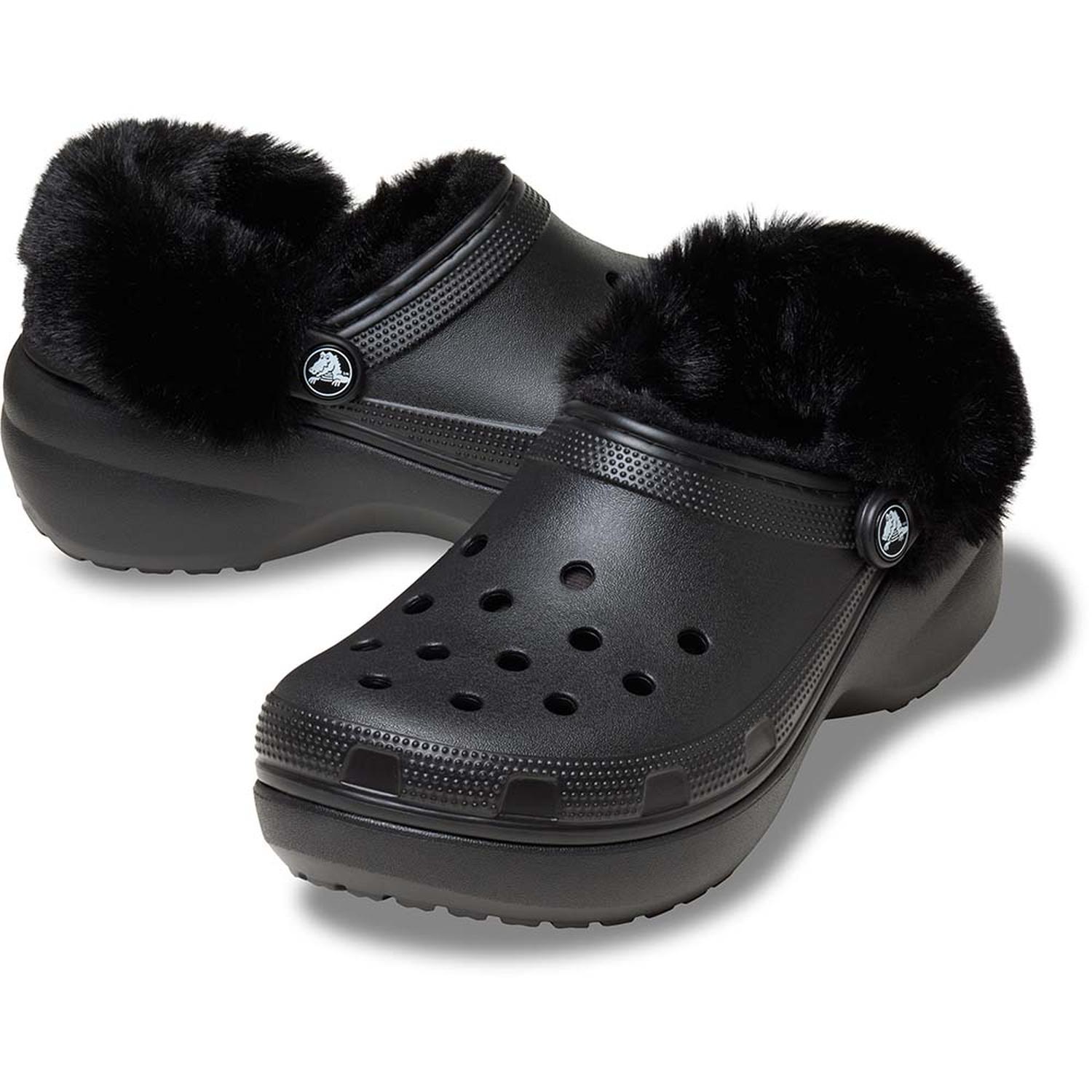 ZUECOS CROCS CLASSIC PLATFORM FUZZ LINED CLOG W MUJER - 2