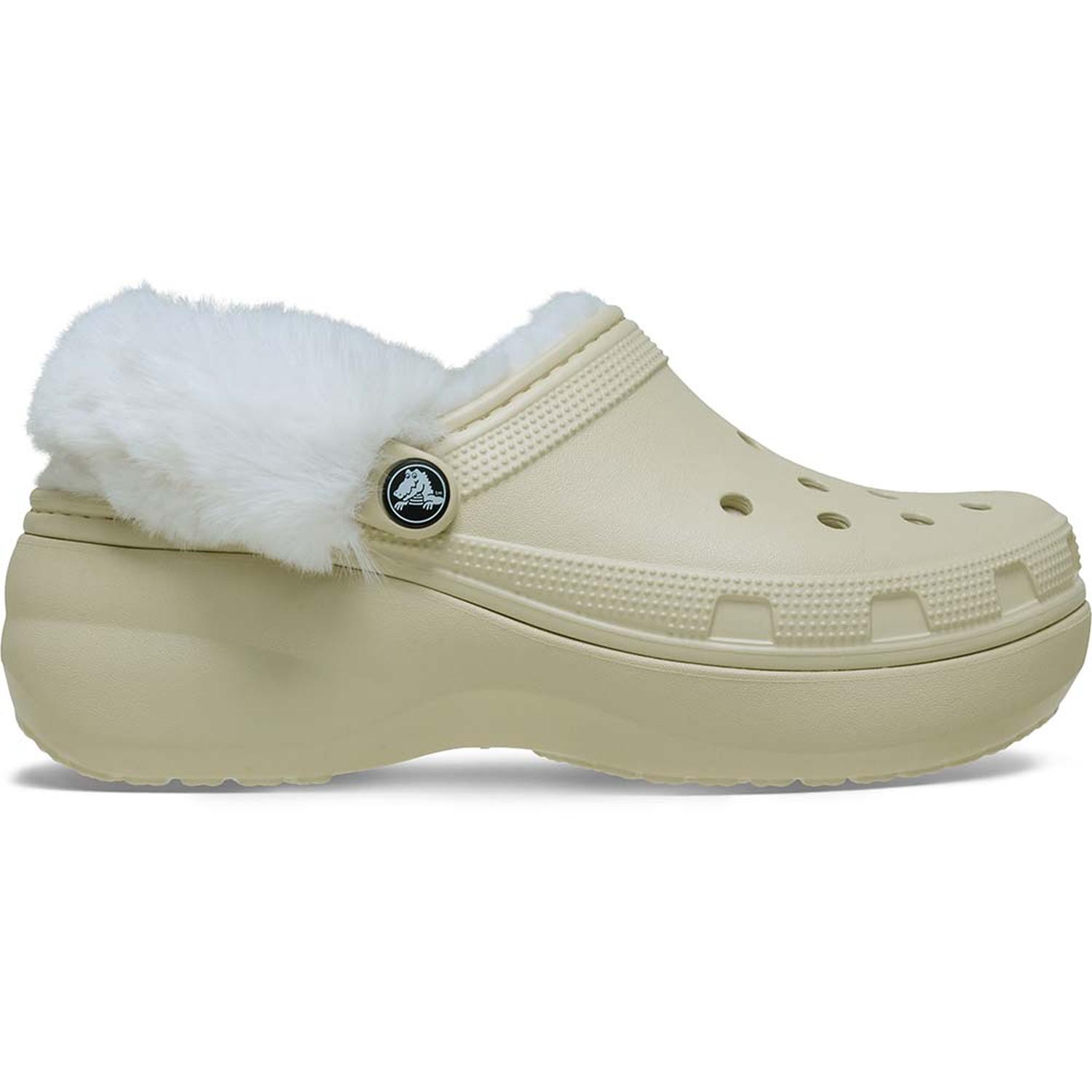 ZUECOS CROCS CLASSIC PLATFORM FUZZ LINED CLOG W MUJER - 1