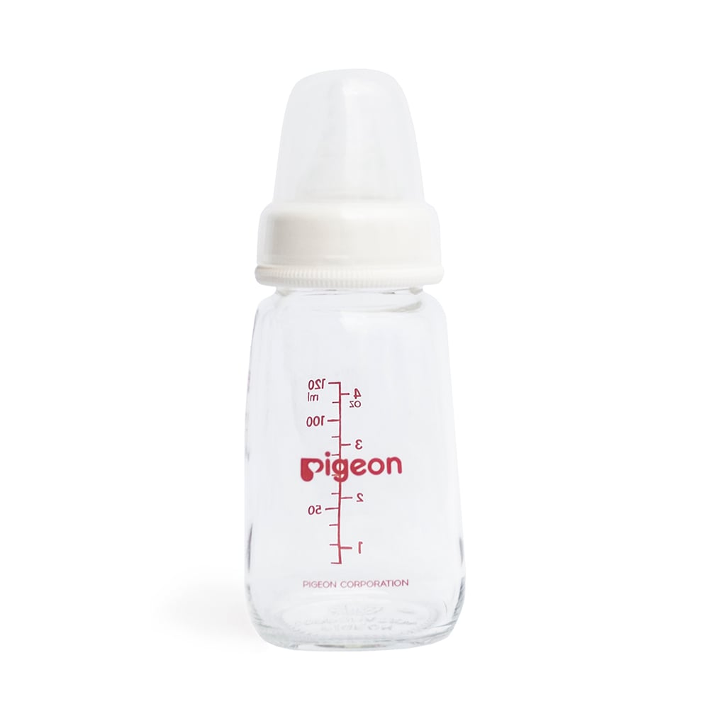 PIGEON - BIBERÓN PERISTÁLTICO DE VIDRIO 120 ML / 4 OZ BLANCO - 1