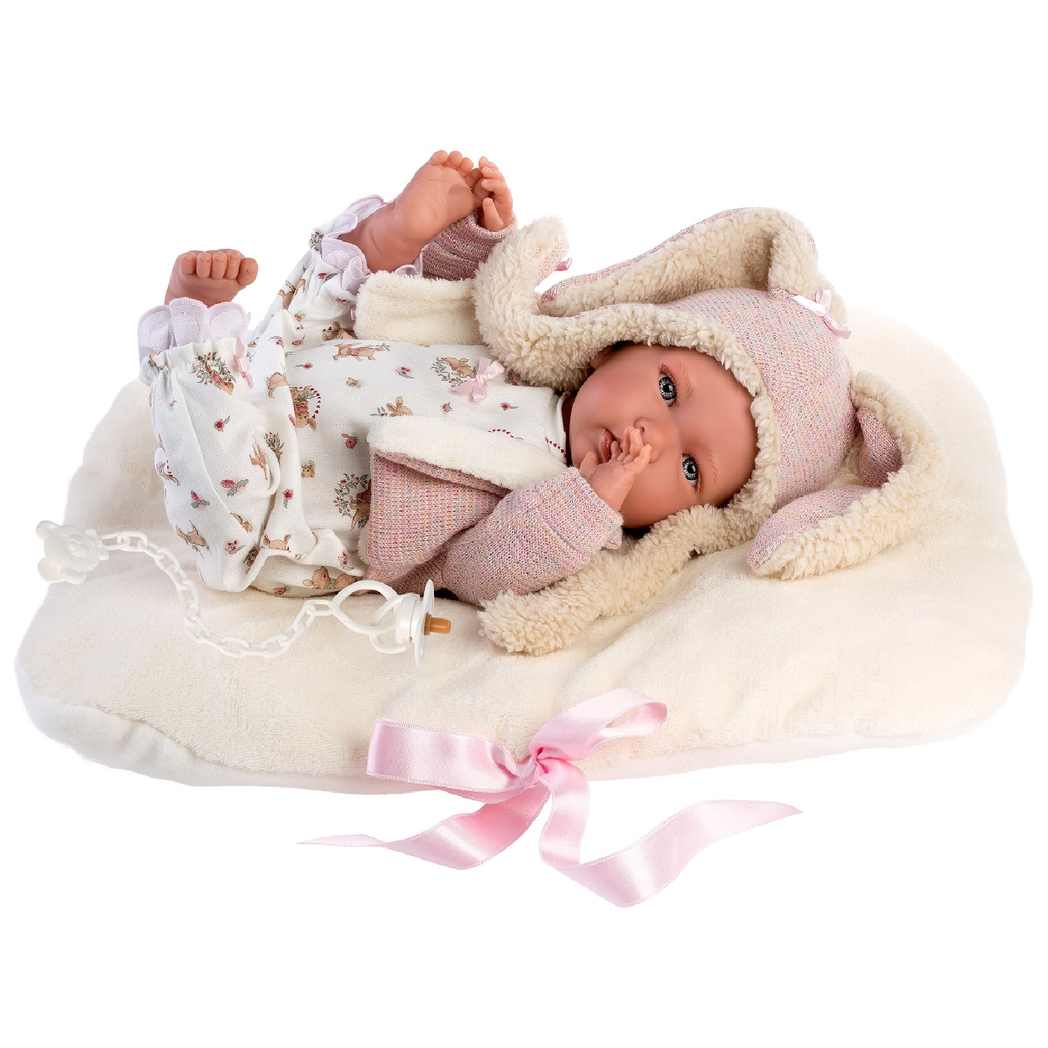 MUÑECA LLORENS BEBÉ MIMI LLORONA CON COJÍN - 4
