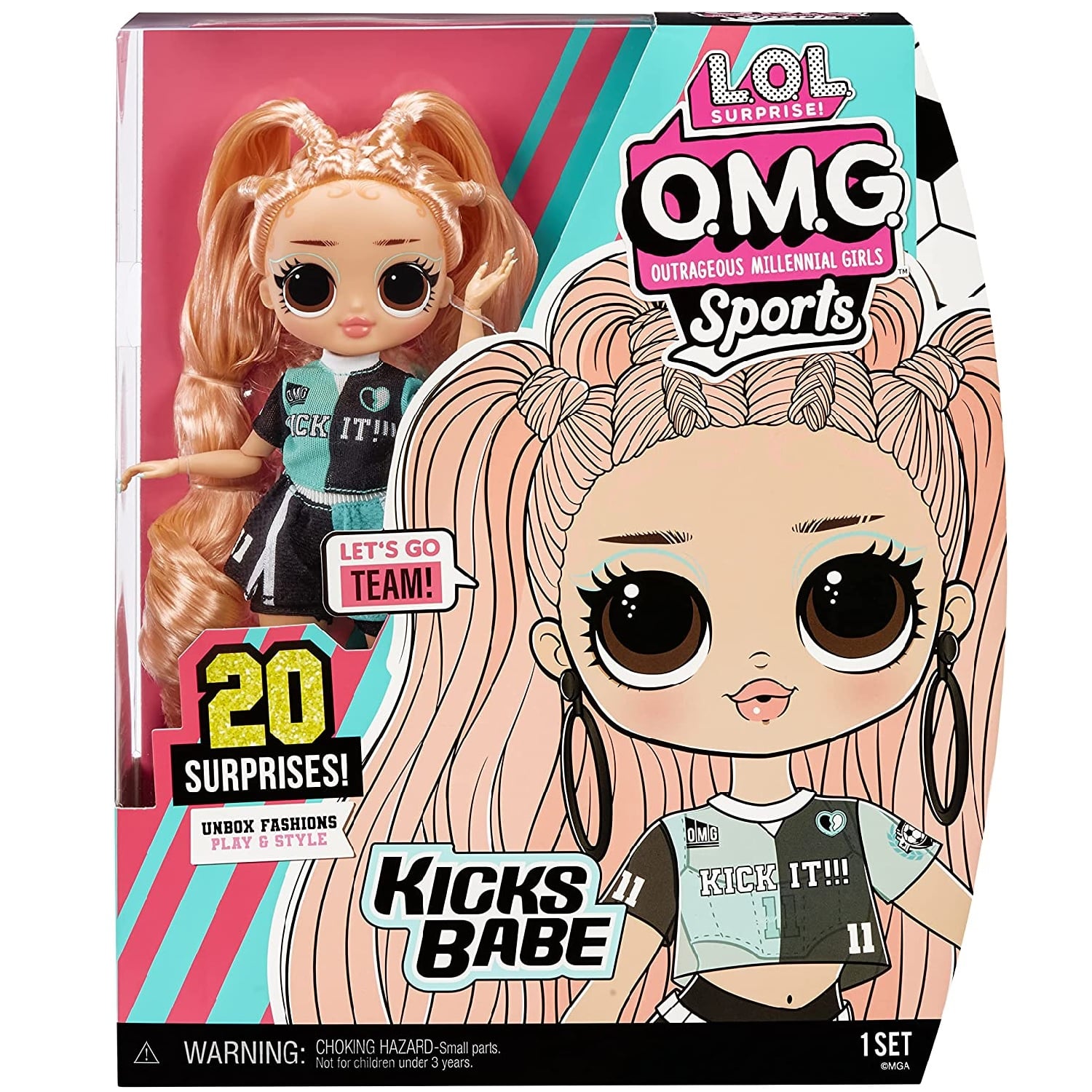 MUÑECA LOL OMG SPORTS KICKS BABE - 1