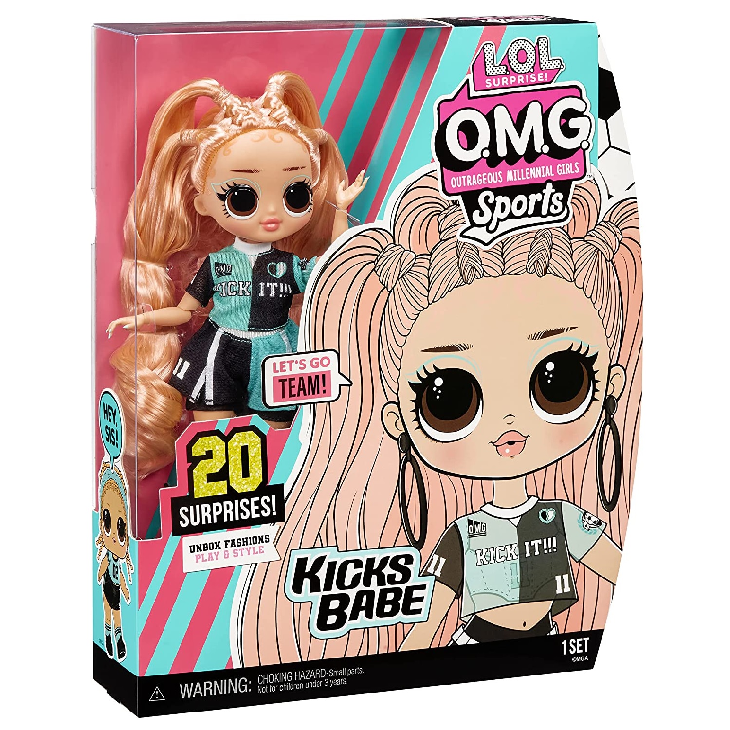 MUÑECA LOL OMG SPORTS KICKS BABE - 5