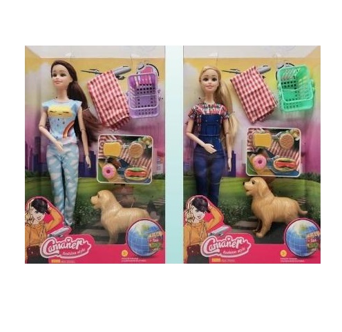MUÑECA FASHION CON MASCOTA Y ACCESORIOS PICNIC - 3