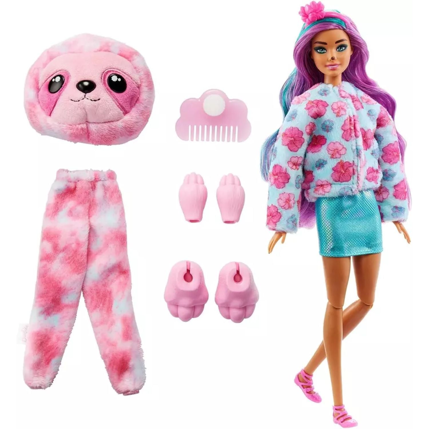 MUÑECA BARBIE CUTIE REVEAL DISFRACES- PEREZOSO - 2