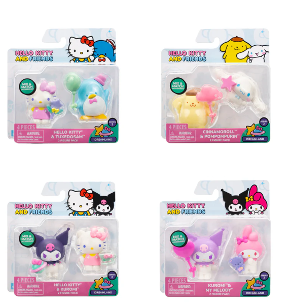 PACK DE 2 FIGURAS HELLO KITTY Y TUXEDOSAM SERIE 2 - 2