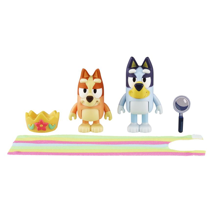 PACK X2 FIGURAS BLUEY QUEENS BINGO Y BLUEY - 3