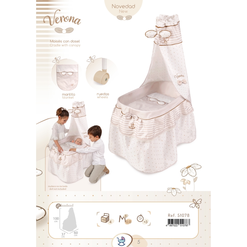 MOISES CUNA PARA MUÑECAS COLECCIÓN VERONA - 6
