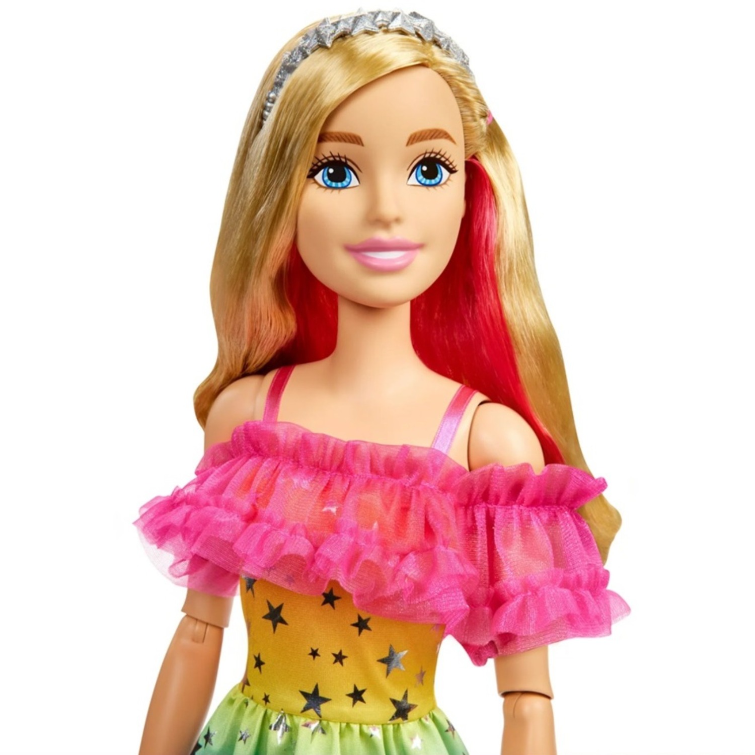 MUÑECA BARBIE RUBIA ARCOIRIS GIGANTE DE 71 CM - 3