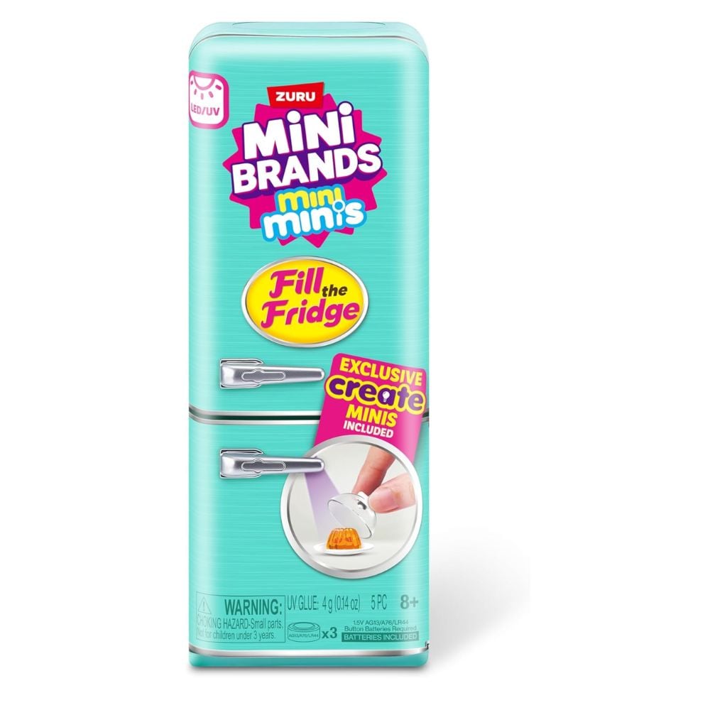 MINI BRANDS JUEGO FILL THE FRIGDE CON LUZ UV - 3