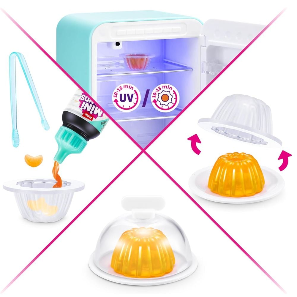 MINI BRANDS JUEGO FILL THE FRIGDE CON LUZ UV - 5