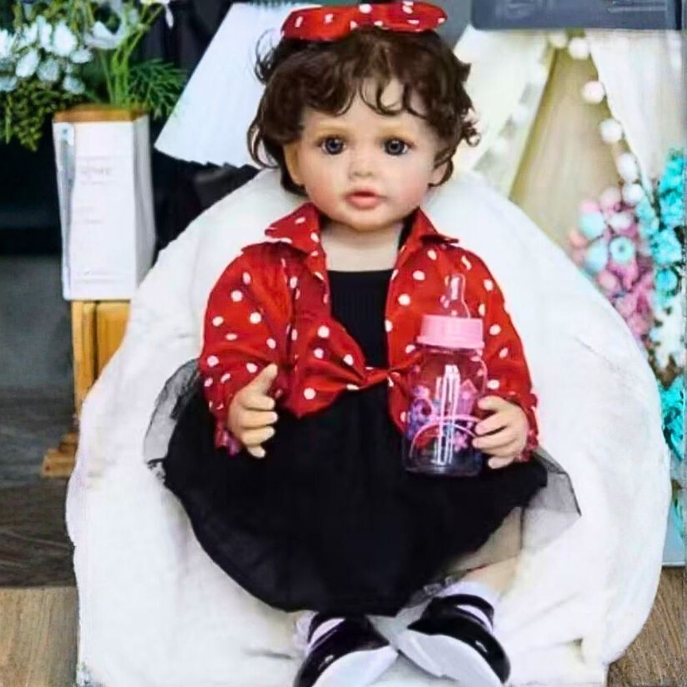 MUÑECA BEBE REBORN BEA VINILO DE SILICIONA 55 CM - 1