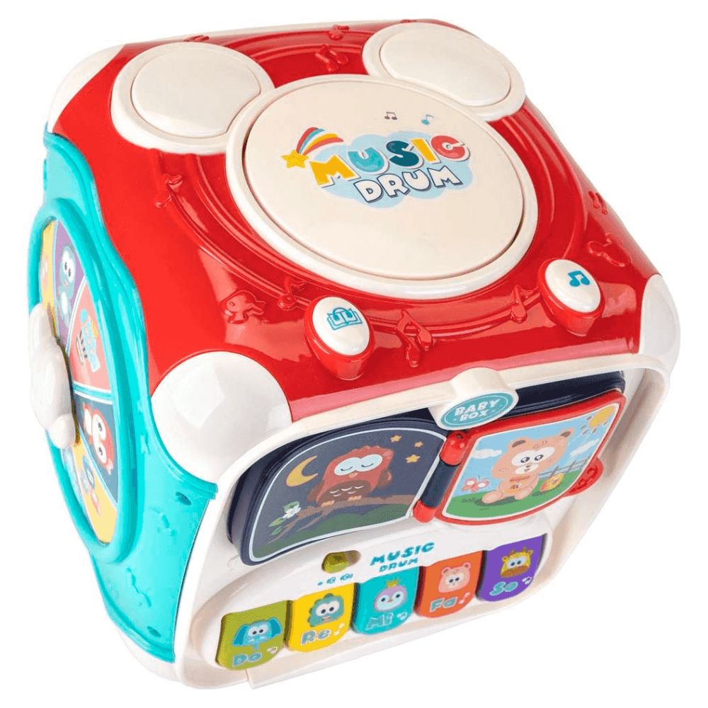 CUBO DIDÁCTICO ESTIMUACIÓN PARA BEBES MULTIFUNCIONES - 5