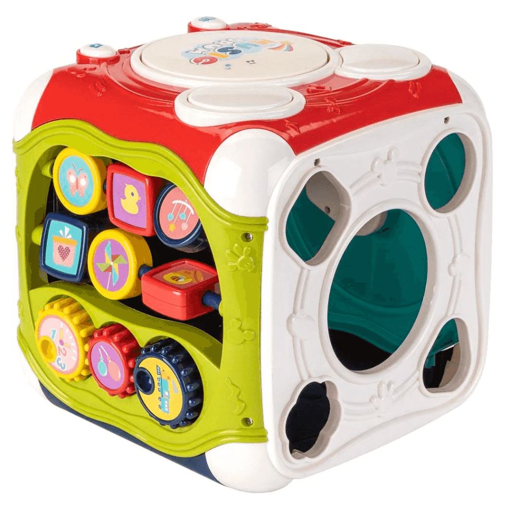 CUBO DIDÁCTICO ESTIMUACIÓN PARA BEBES MULTIFUNCIONES - 6