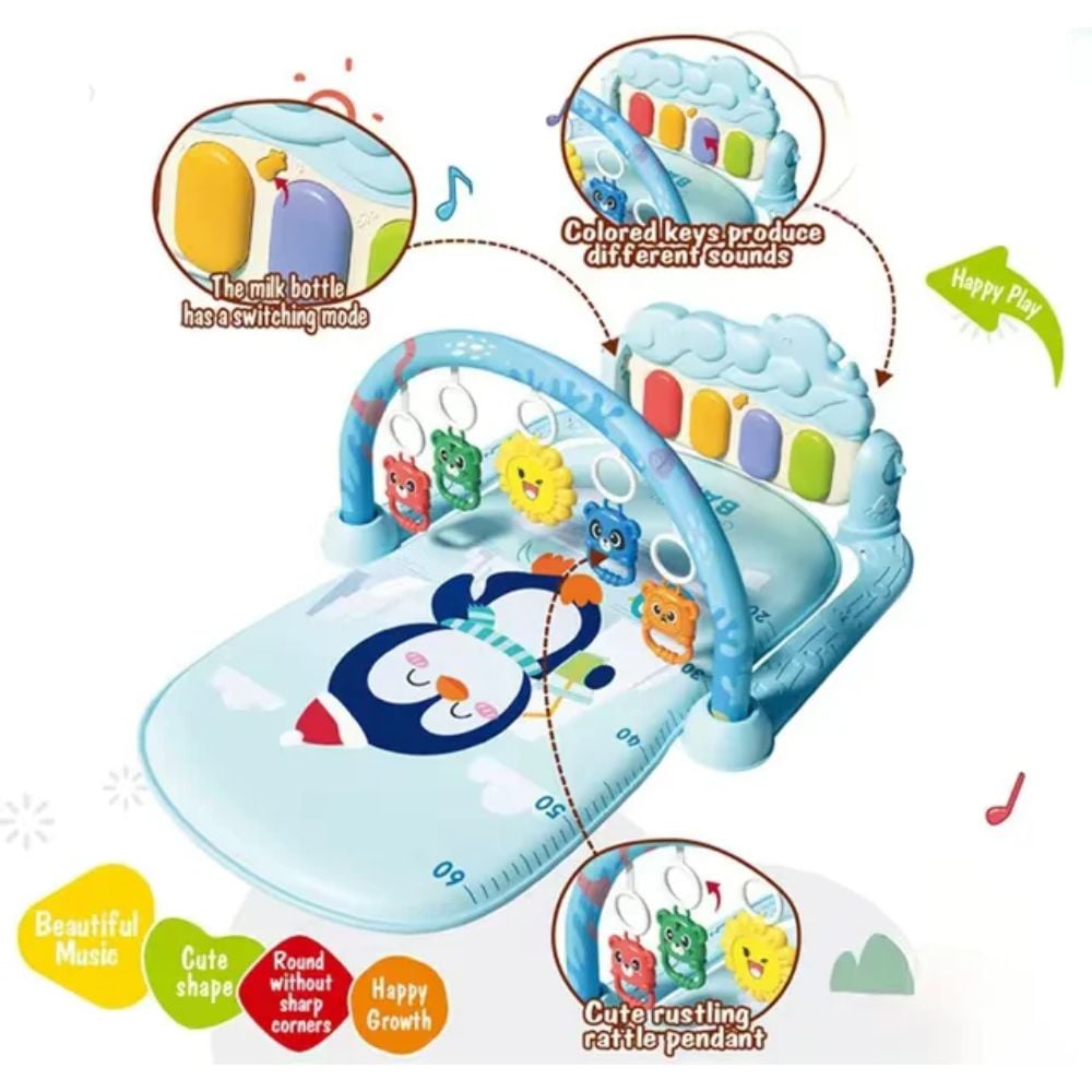 GIMNASIO  PIANO MULTIFUNCIÓN PARA BEBE CON LUCES Y MÚSICA - 3
