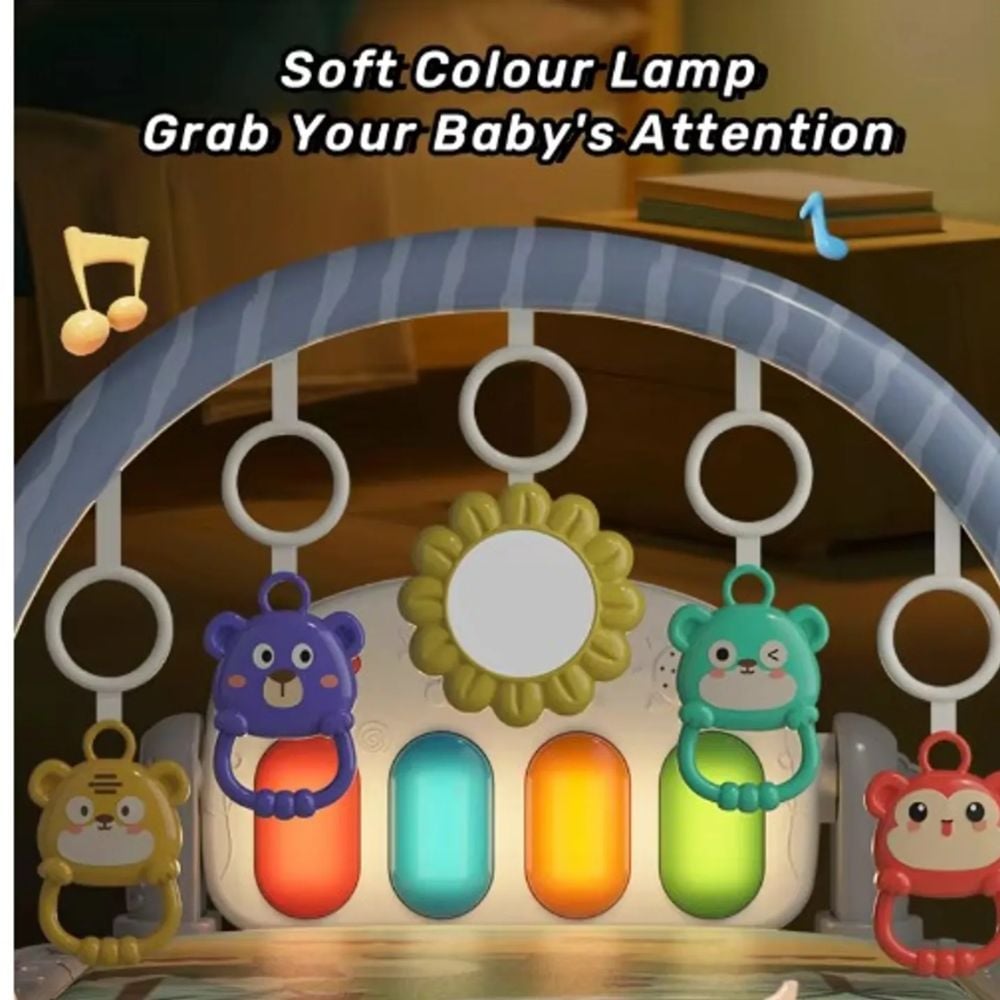 GIMNASIO  PIANO MULTIFUNCIÓN PARA BEBE CON LUCES Y MÚSICA - 4