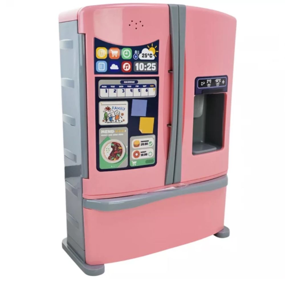 REFRIGERADORA CON ACCESORIOS LUZ, SONIDO Y DISPENSADOR DE HIELO - 2