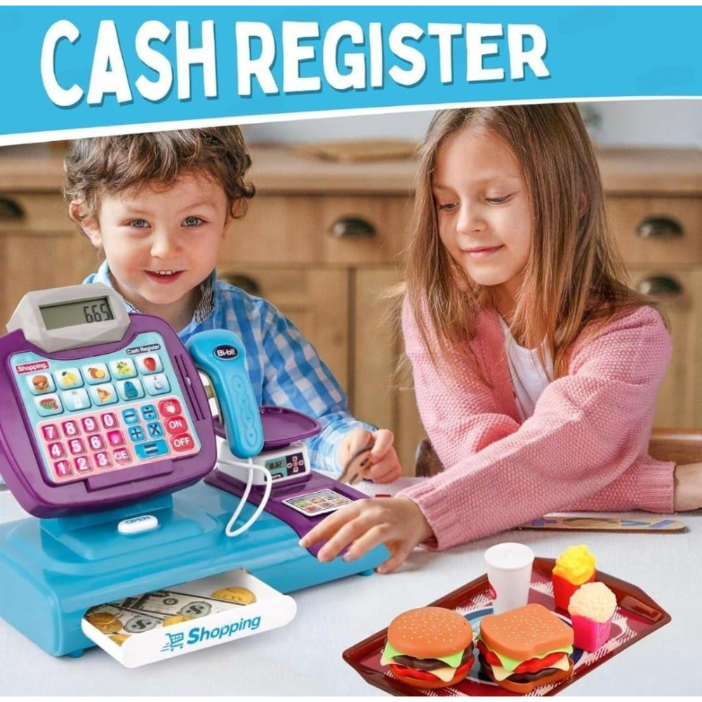 CAJA REGISTRADORA CON ACCESORIOS COMIDA RÁPIDA - 5