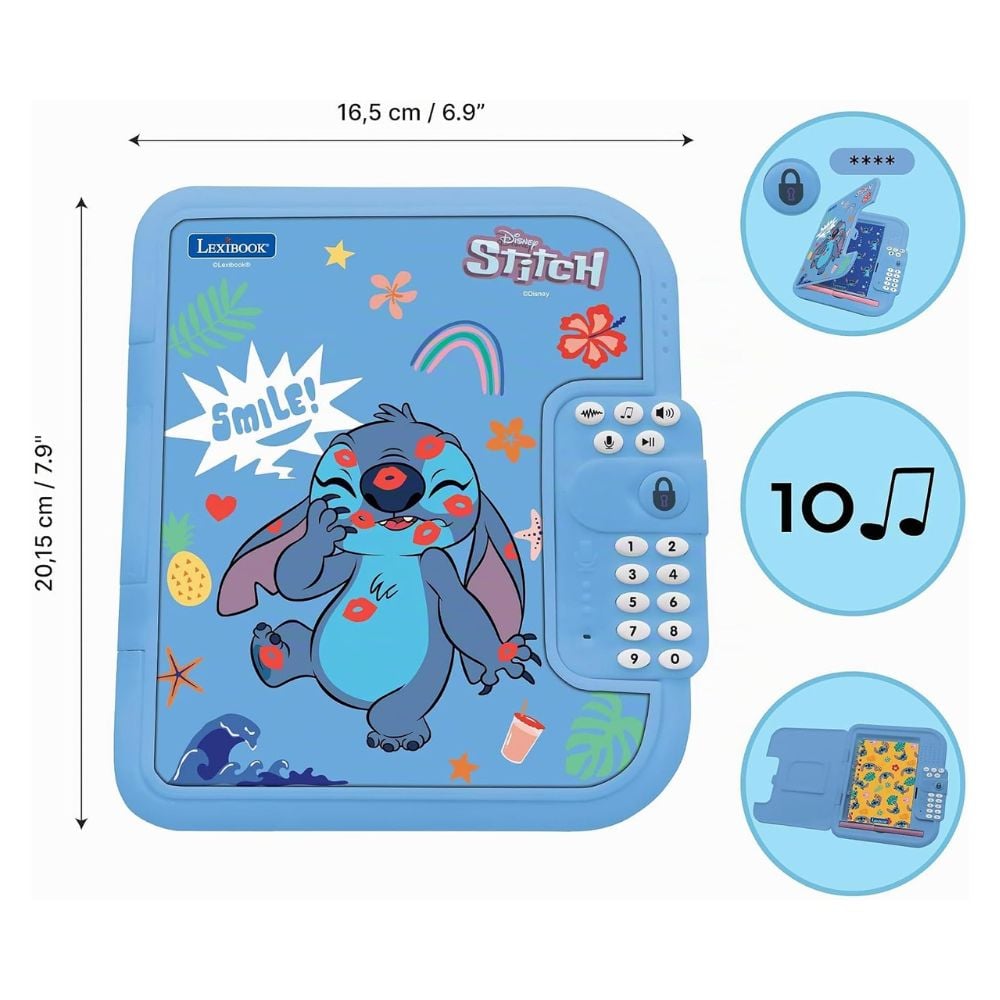 DIARIO SECRETO ELECTRÓNICO STITCH - 1