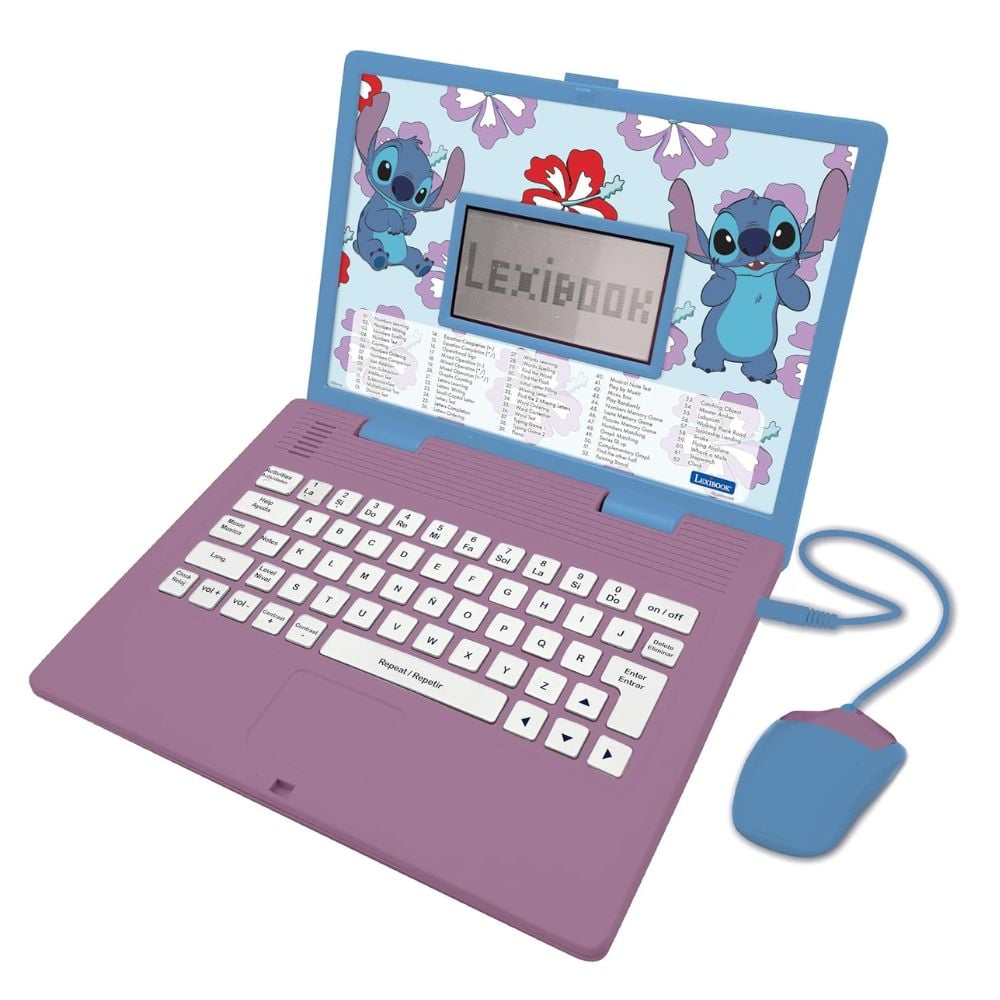 LAPTOP EDUCATIVO PARLANTE BILINGÜE STITCH - 1
