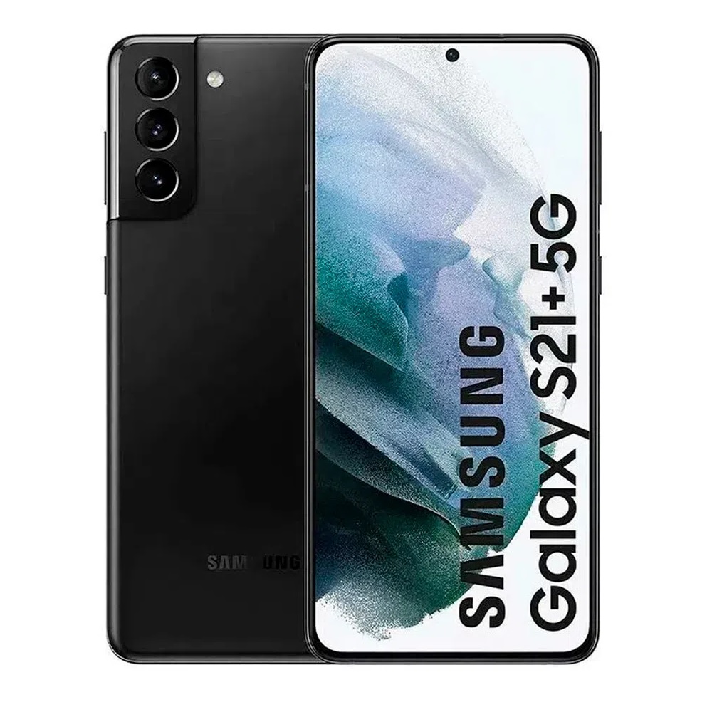 CELULAR SAMSUNG S21 PLUS 5G 128GB 8GB RAM 64MP + 12MP 6.7" NEGRO REACONDICIONADO - 1