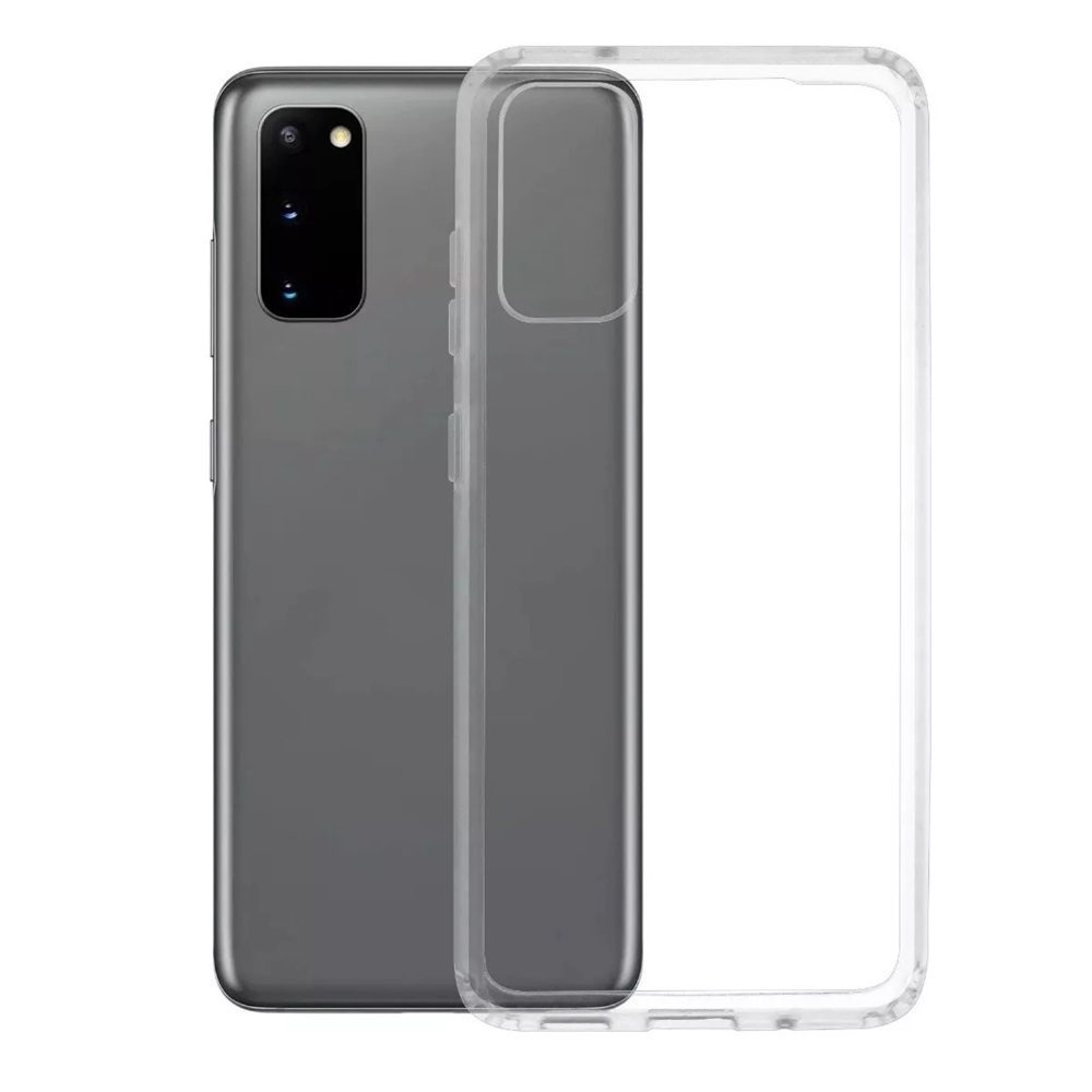 CASE GENERICO TRANSPARENTE PARA CELULAR SAMSUNG S20  - SILICONA - 1