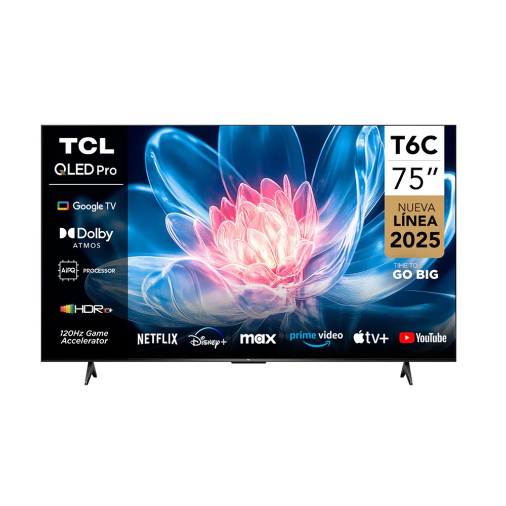 TELEVISOR TCL QLED 75' UHD 4K SMART TV 75T6C - 1