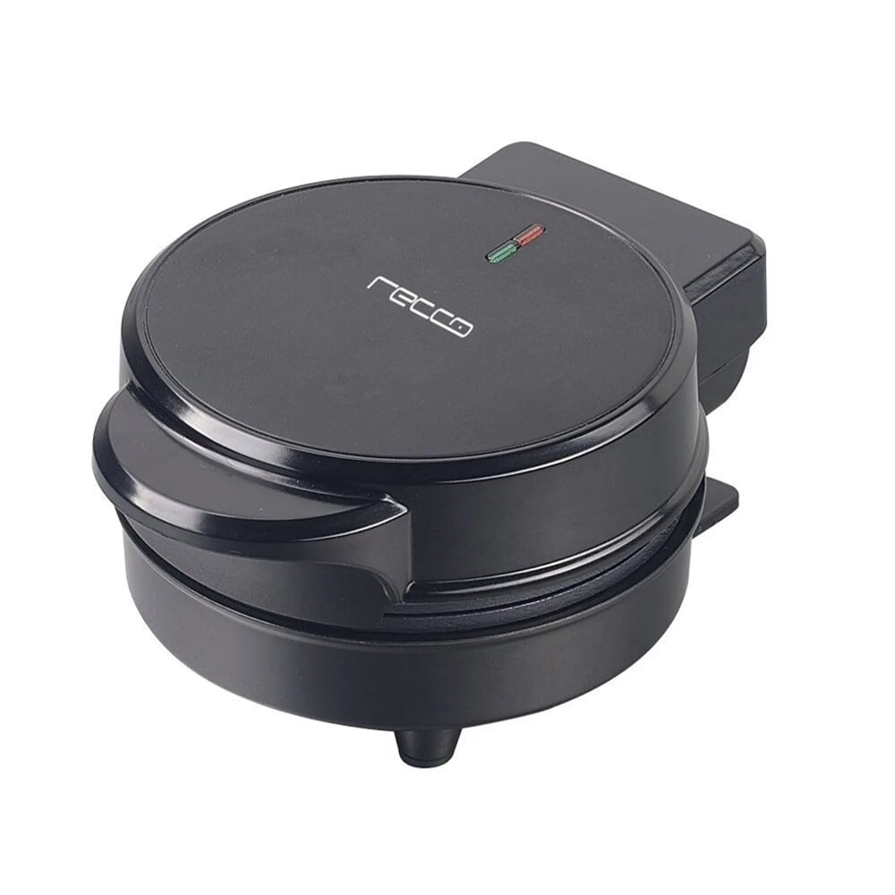 MINI WAFFLERA REDONDA 800 W NEGRA RCE-WAFFLE100N - 1