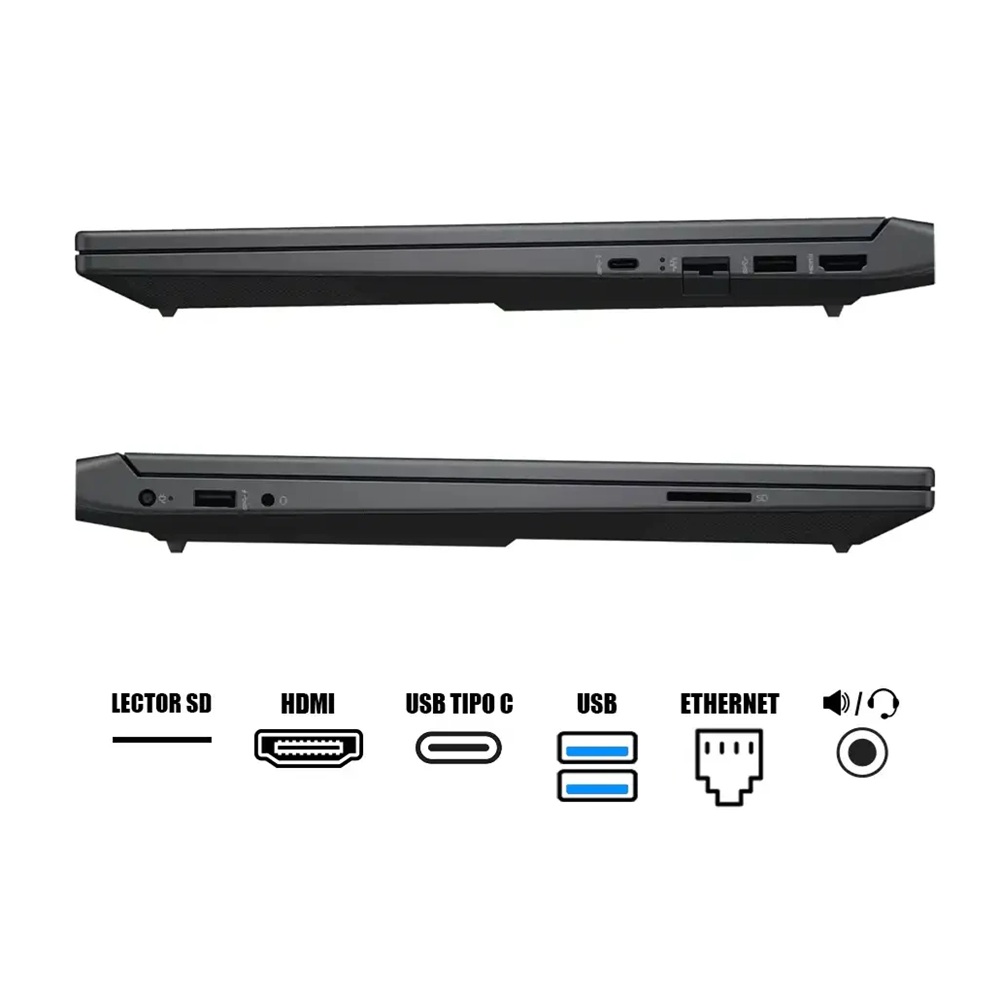 LAPTOP HP VICTUS GAMING 15-FA2013DX 15.6' INTEL CORE I5 512GB SSD 8GB NVIDIA RTX 3050 - 3