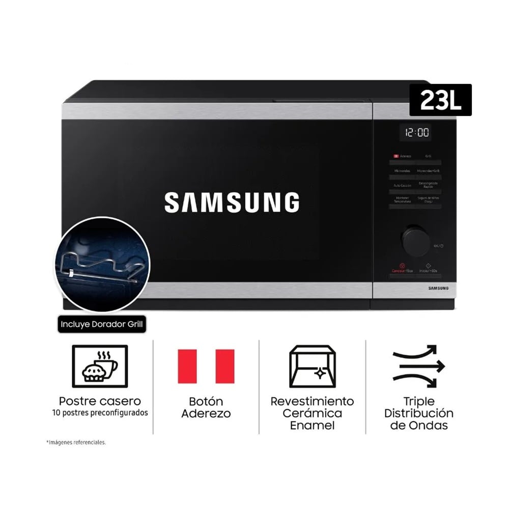 HORNO MICROONDAS CHEFF SAMSUNG 23L - 2