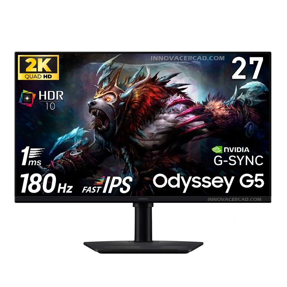 MONITOR SAMSUNG ODYSSEY G5 S27FG500EL 27 FAST IPS 2K QHD - 1