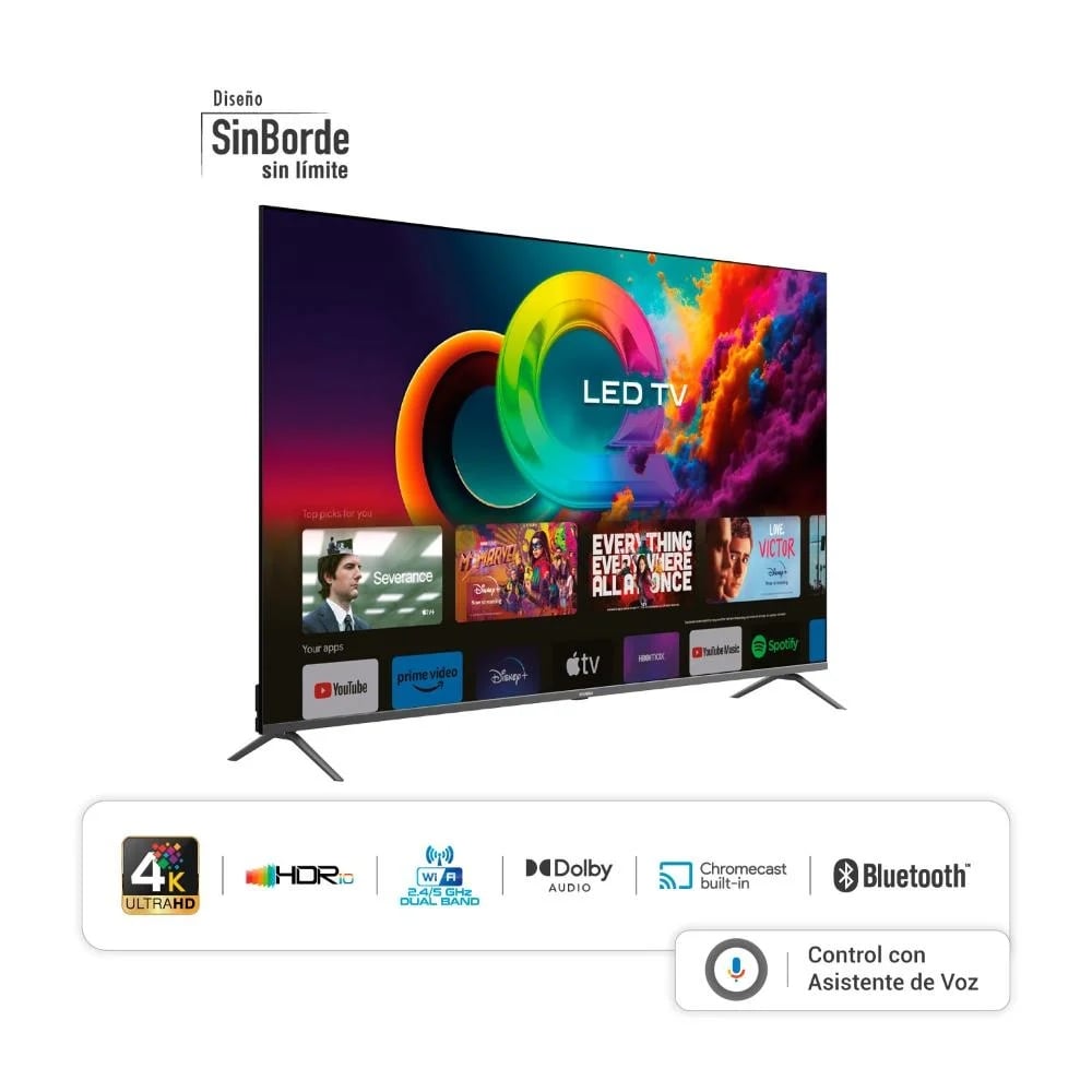 TELEVISOR HYUNDAI 70 ' HYLED7007QG QLED UHD 4K GOOGLE TV - 3