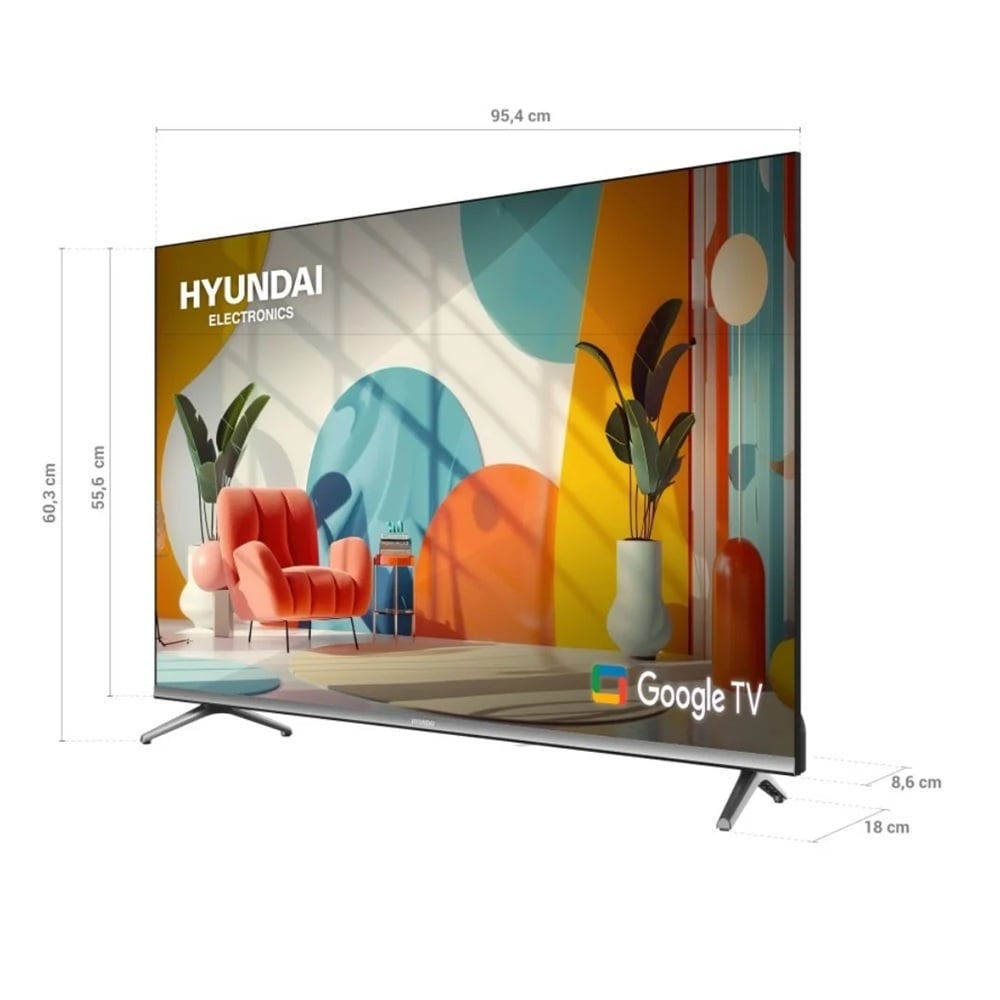 TELEVISOR HYUNDAI 43' HYLED4326QG 2025 FHD 1920X1080 GOOGLE TV - 3