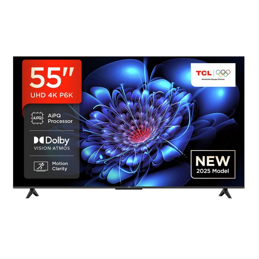 TELEVISOR TCL 55' 55P6K 4K UHD GOOGLE TV 2025 LED 3840 × 2160 GOOGLE TV - 1