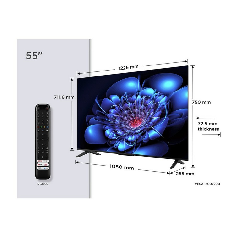 TELEVISOR TCL 55' 55P6K 4K UHD GOOGLE TV 2025 LED 3840 × 2160 GOOGLE TV - 2