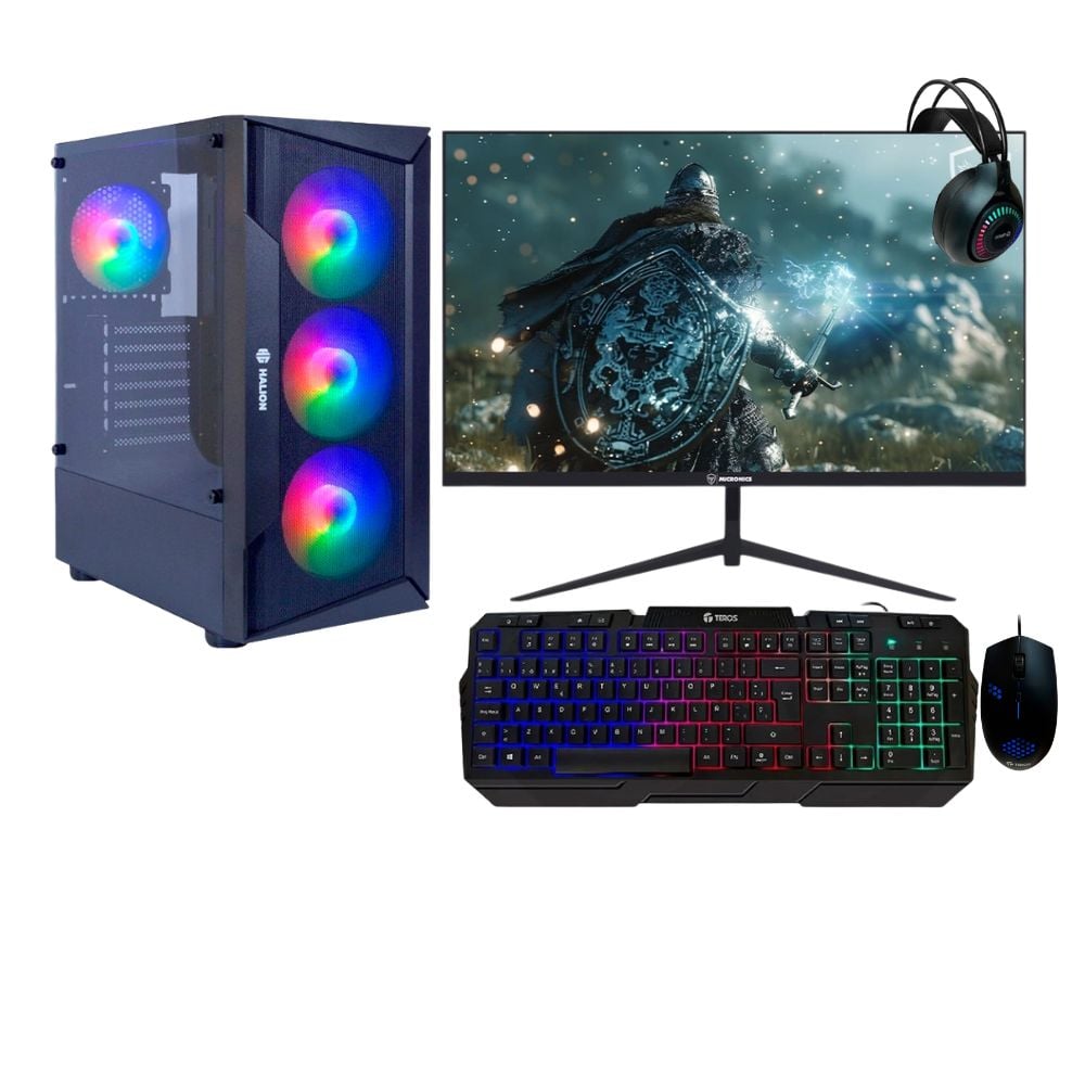 COMBO PC HALION INTEL CORE I9 12VA 16GB RAM 1TB SSD + CASE+ KIT 4 EN 1 INTEL CORE I9 1TB SSD 16GB NEGRO + MONITOR FHD 24' - 1