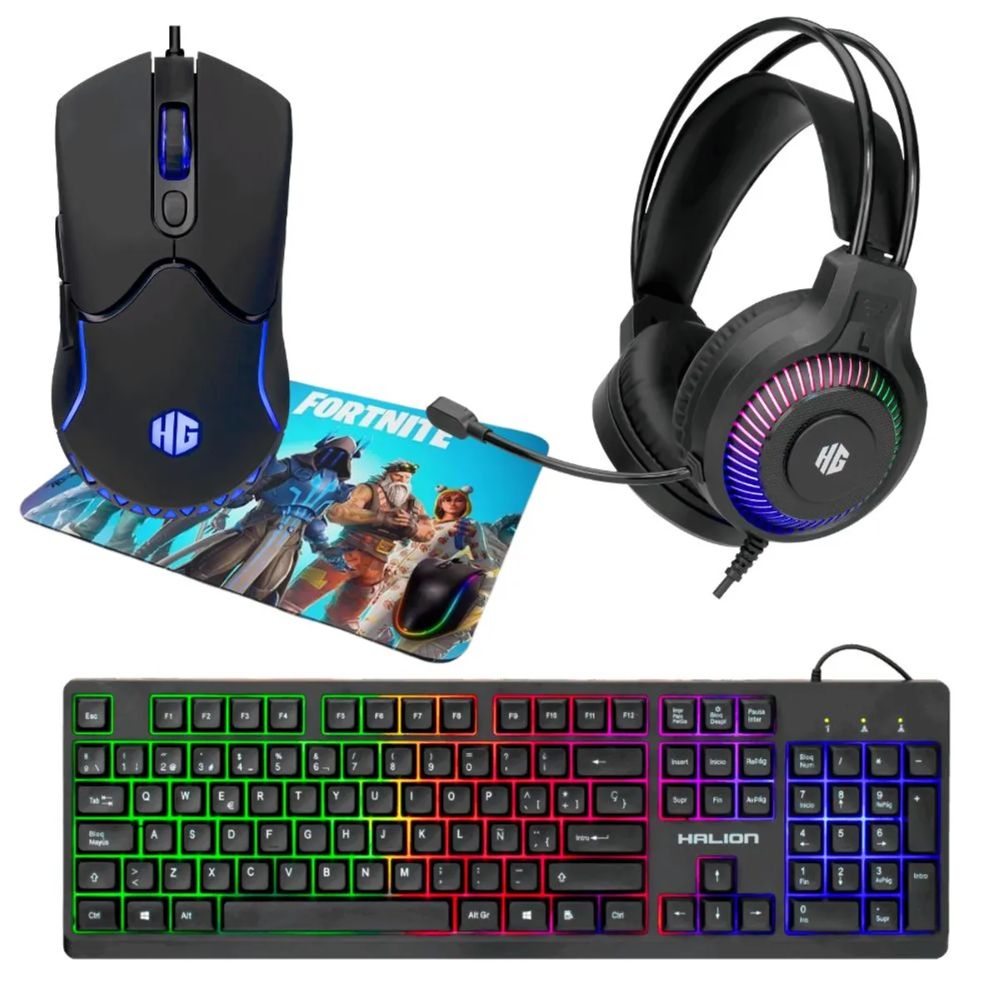 COMBO PC ENKORE AMD RYZEN 5 16GB + 1TB SSD + CASE+ MONITOR 24'+ KIT 4 EN 1 AMD RYZEN 5 1TB SSD 16GB NEGRO + MONITOR FHD 24' - 2