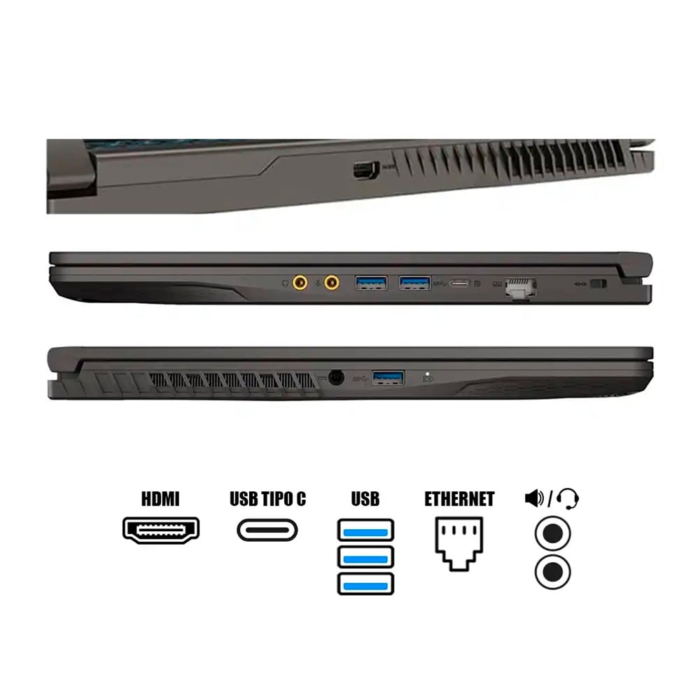 LAPTOP MSI THIN A15-B7VE-214US 15.6' AMD RYZEN 7 512GB SSD 16GB GEFORCE RTX 4050 - 3